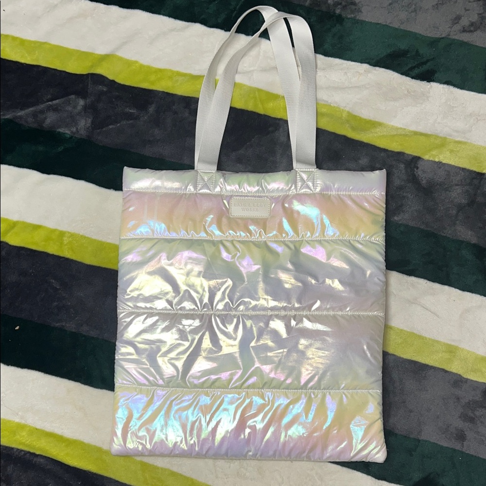 Bath & Body Works Iridescent White Tote